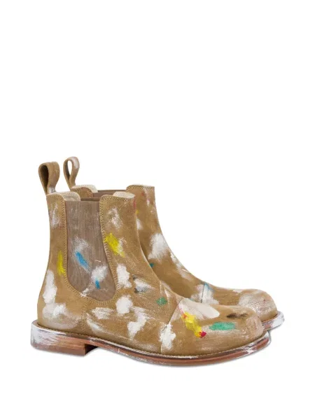 Botine chelsea Moschino maro