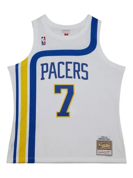 Hanorac Mitchell & Ness din jerseu alb