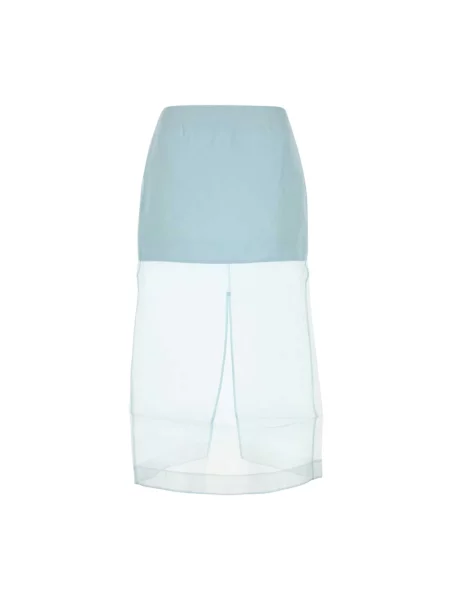 Warstwowa spódnica Zimmermann z organzy zielona