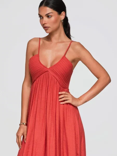 Rochie maxi Ombre cu bretele
