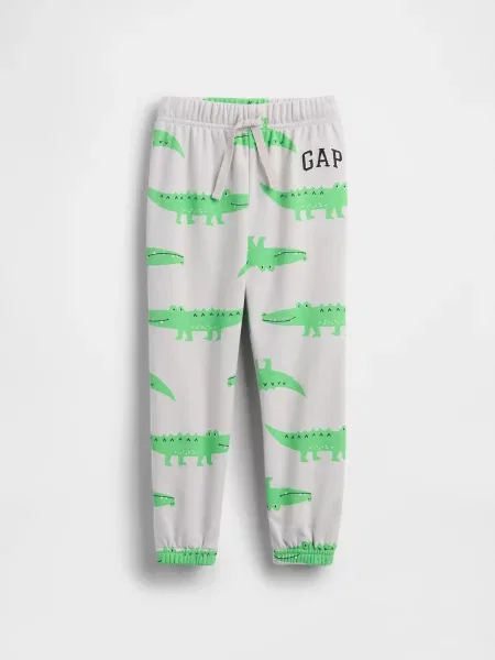 Pantaloni sport copii Gap gri