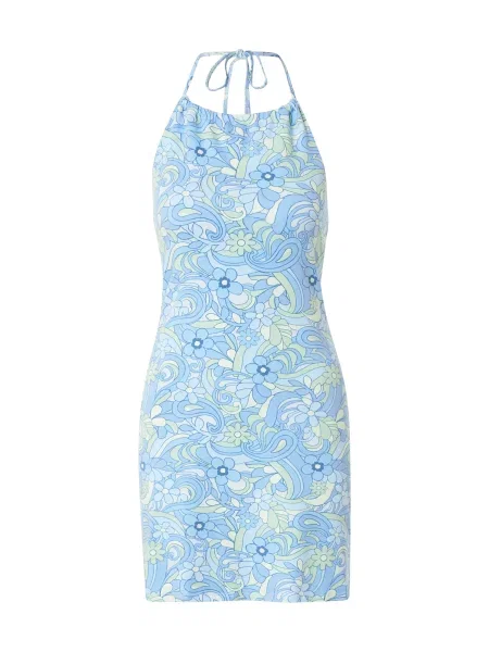 HOLLISTER Rochie de vară albastru / albastru deschis verde pastel / azur alb