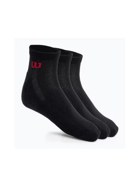 Шкарпетки тенісні Wilson Quarter 3 пари чорні