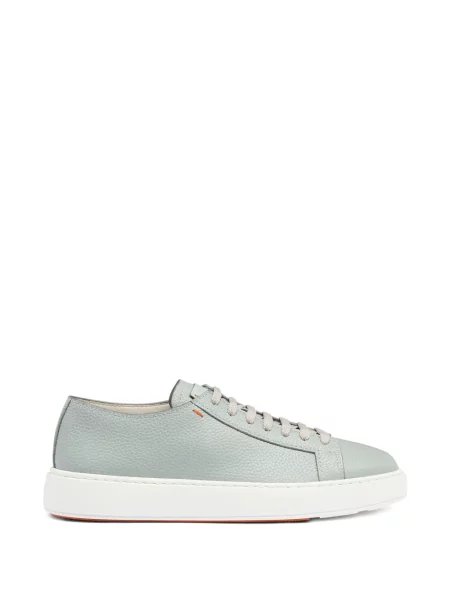 Sneakerși Santoni cu șireturi din dantelă albastru