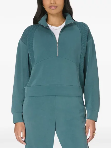 Hanorac cu fermoar Sweaty Betty verde