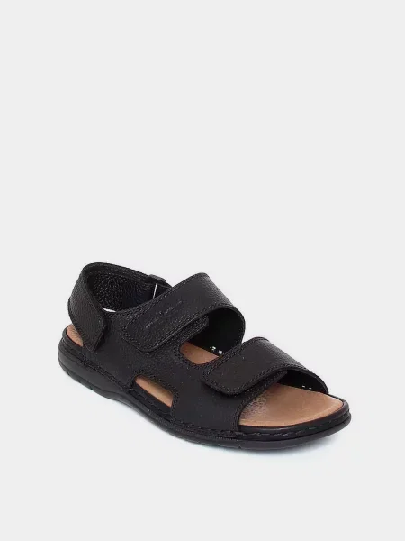 Кожаные сандалии Rieker черные