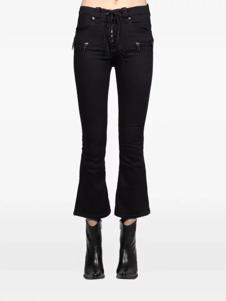 Панталон Ben Taverniti с връзки с дантела черно