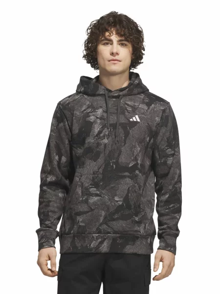 ADIDAS SPORTSWEAR Športová mikina PHOTRK AOP / antracitová / farby bahna sivá