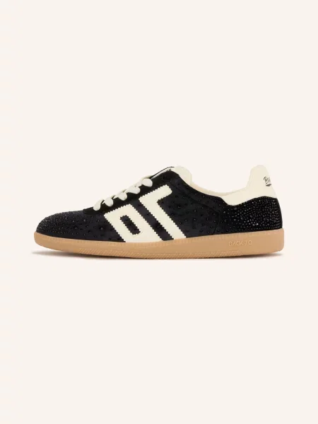 Back 70 Sneakersy Cloud Z Kryształkami schwarz białe