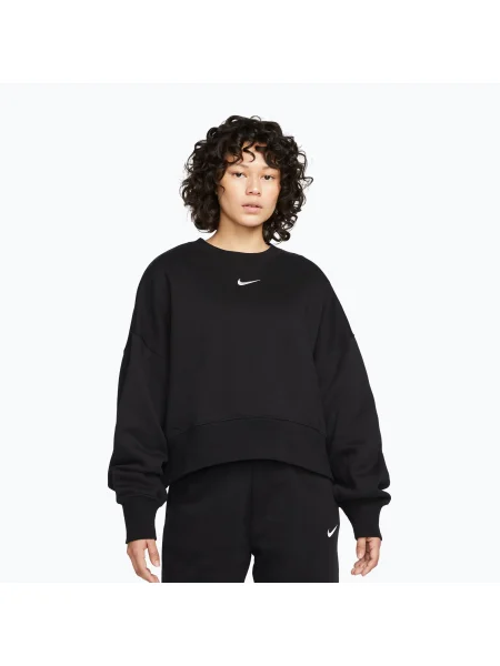 Bluză pentru femei Nike Sportswear Phoenix Fleece Oversized black/sail negru