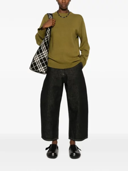 Decupat blugi cu picior larg Studio Nicholson negru