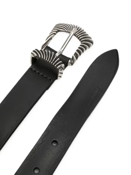 Cu centură curea Orciani din piele cu cataramă negru