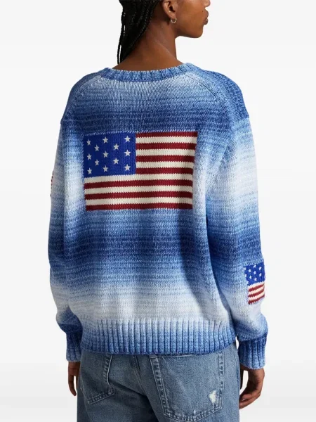Căciulă Polo Ralph Lauren cu broderie cu dungi cowboy roșu