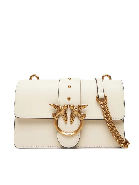 PINKO Válltáska LOVE ONE MINI ST. CL arany fehér