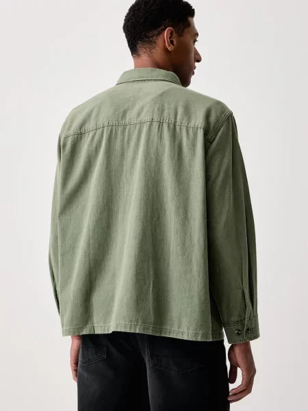 Levi's koszula jeansowa WALLER RELAX zielona