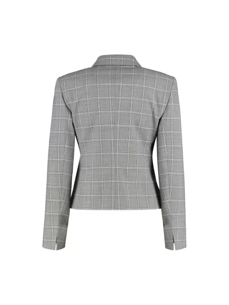 Marynarka Max Mara Studio w kratę klasyczna szara