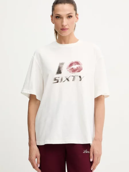 Miss Sixty tricou din amestec de in bej