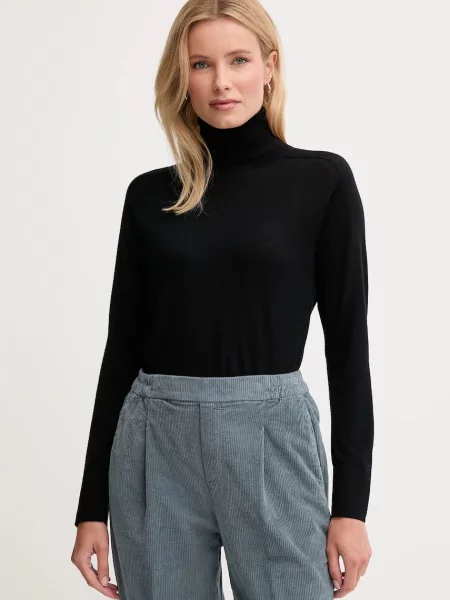 Volnen pulover United Colors of Benetton črna