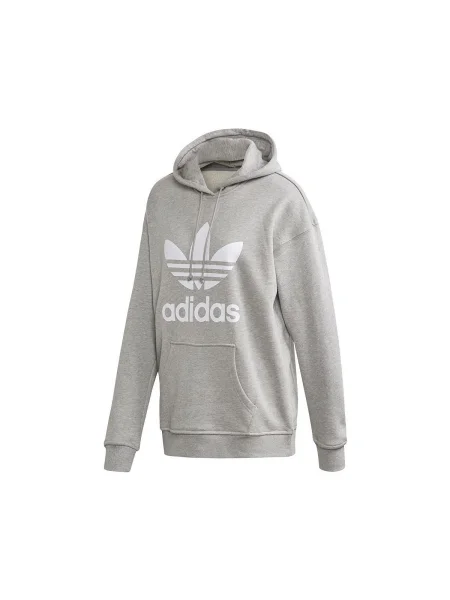 Hanorac cu glugă Adidas gri