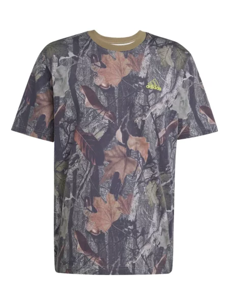 Тениска с графичен дизайн Adidas с принт на райета черно