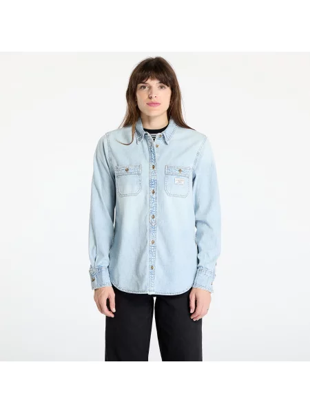 Koszula GUESS Originals Denim Shirt Gj River Light Vinta L niebieska