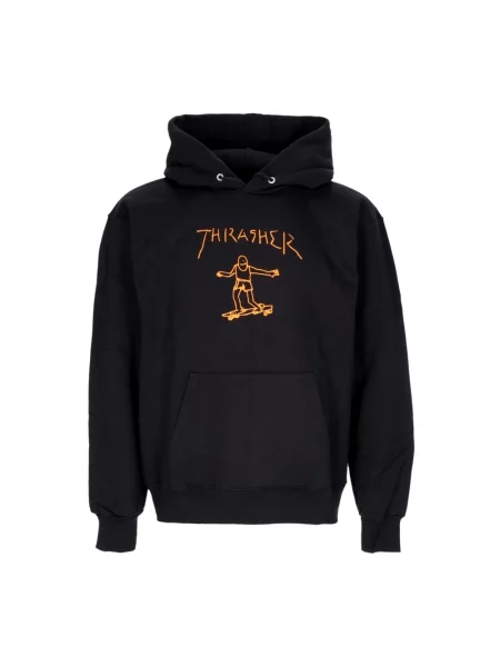 Bluza z kapturem Thrasher z kapturem czarna
