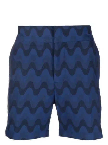 Slip de baie Frescobol Carioca din jacard albastru