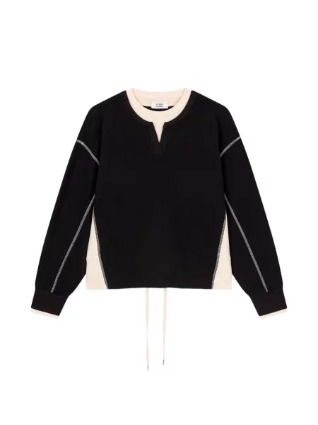 Pulover Tomboy cu cordon negru