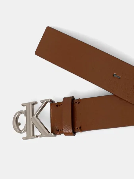 Calvin Klein Usnjen pas rjava