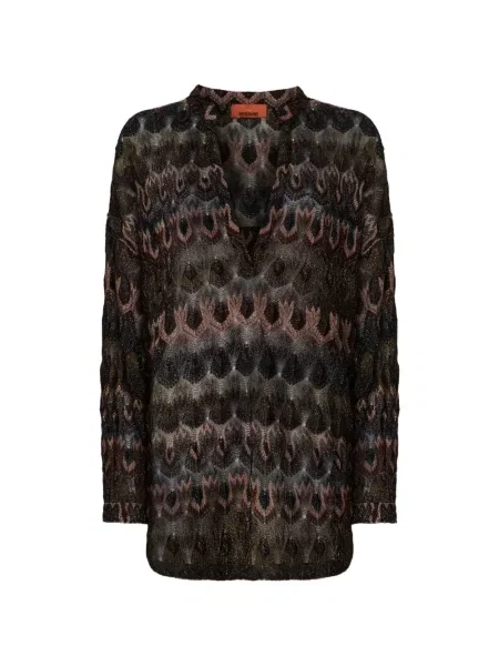 Bluză Missoni cu decolteu în V negru