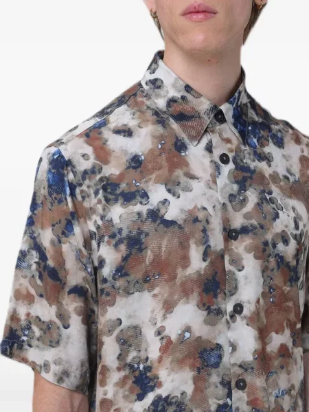 Scurt cămașă Armani Exchange cu imagine cu imprimeu abstract