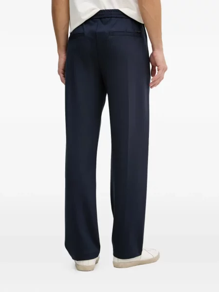 Pantaloni Guess cu autograf albastru