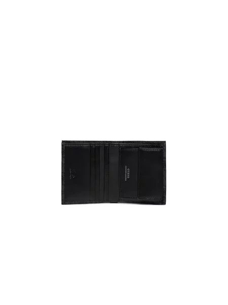 GUESS Piniginė MADRID SM BILLFOLD W C POCKET' juoda