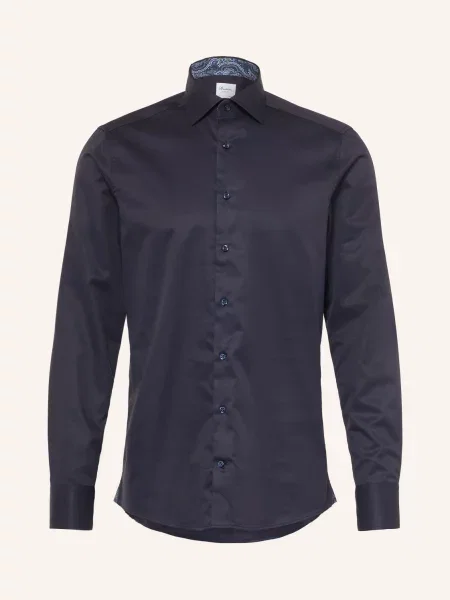 Stenströms Košile Slimline Fit tmavě / černošedá / tmavě modrá