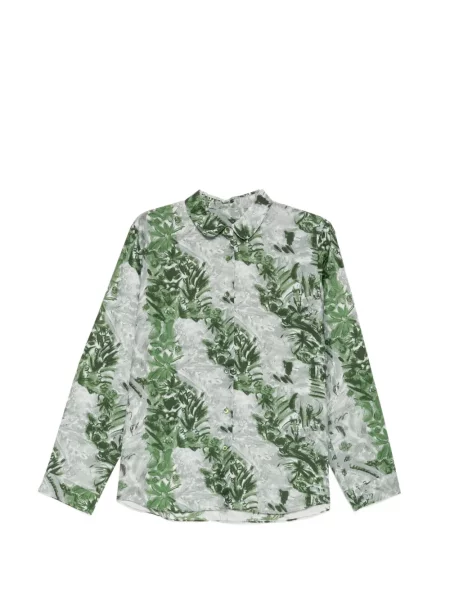 Lung cămașă Jnby cu imagine verde