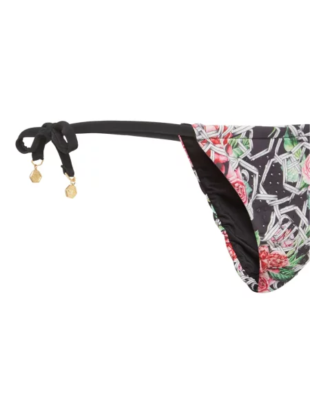 Bikini Philipp Plein cu model floral cu imagine roșu