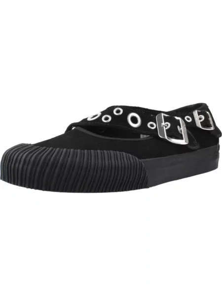 Czółenka Vans skórzana czarna