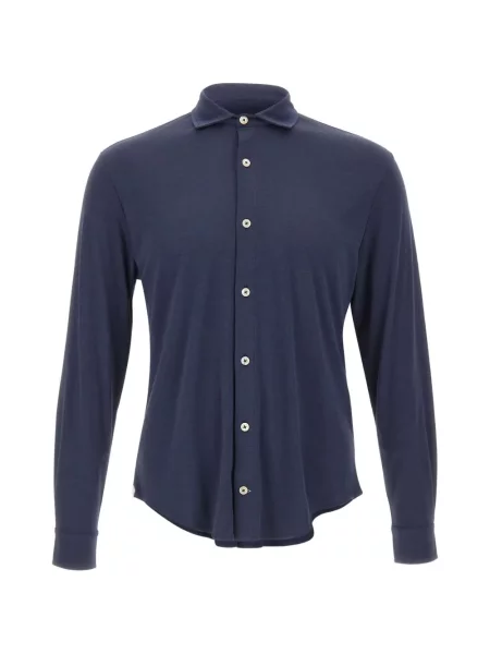 Риза Eleventy с дълъг ръкав синьо