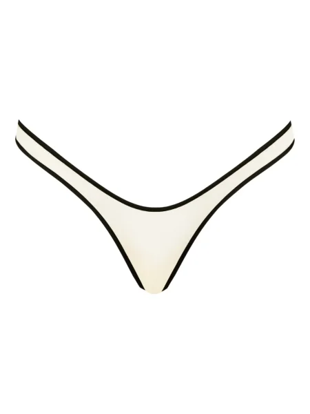 Chiloți tanga Maison Close transparente negru