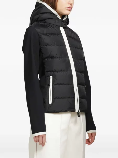 Geacă Moncler Grenoble cu glugă negru