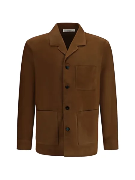 Semišový košilová bunda Umit Benan hnědý