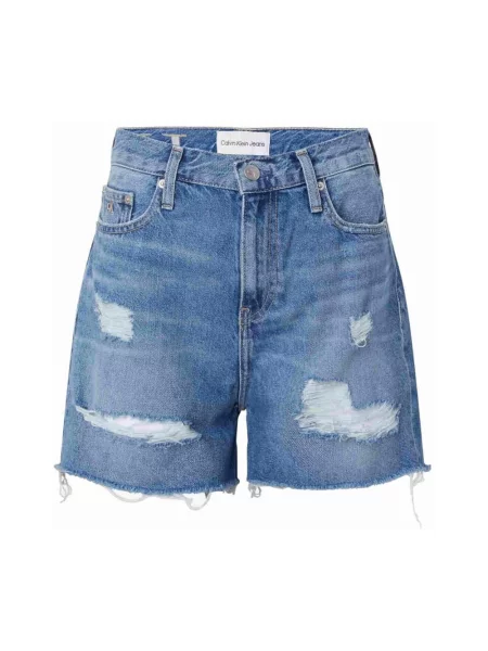 Szorty jeansowe Calvin Klein klasyczne niebieskie