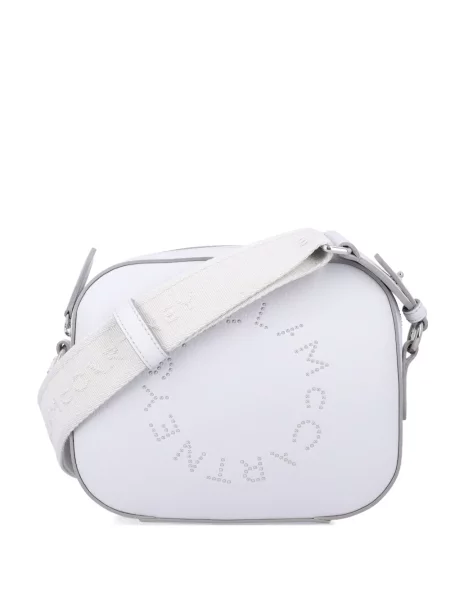 Geanta de piele Stella Mccartney din piele cu autograf alb