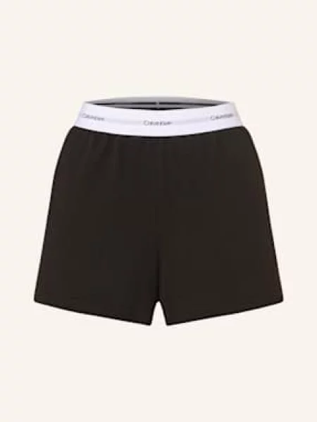Calvin Klein Pohodlné Domácí Šortky černá