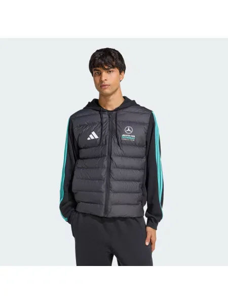 KURTKA PUCHOWA MERCEDES-AMG PETRONAS FORMULA 1 TEAM DNA czarna