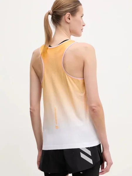 Топ для бігу Compressport Singlet бежевий
