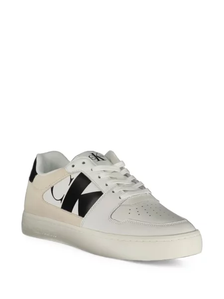 Sneakerși Calvin Klein cu imagine alb