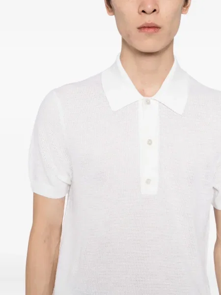 Polo Tom Ford tricotate alb