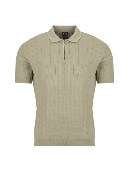 Polo majica Armani Exchange s kratkimi rokavi bež