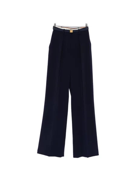 Cu centură pantaloni Elisabetta Franchi albastru